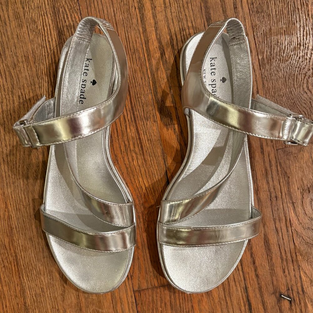 kate spade silver sandals